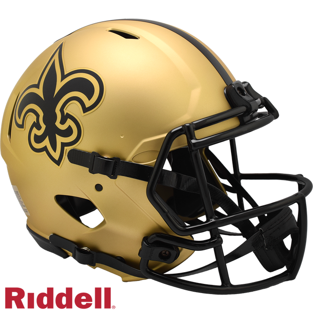 New Orleans Saints Rave Riddell NFL Speed Authentic Full Size Helmet