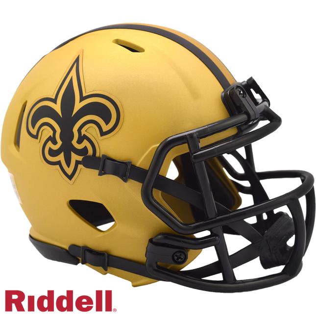 New Orleans Saints Rave Riddell NFL Speed Mini Helmet