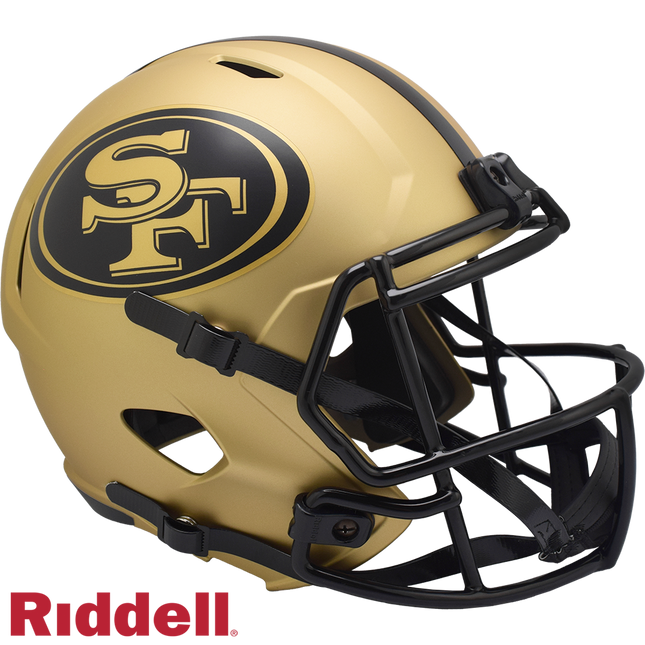 San Francisco 49Ers Rave Riddell NFL Deluxe Speed Replica Full Size Helmet