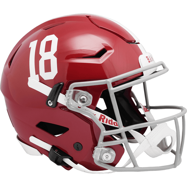 Alabama Crimson Tide #18 Riddell NCAA Authentic Speedflex Full Size Helmet