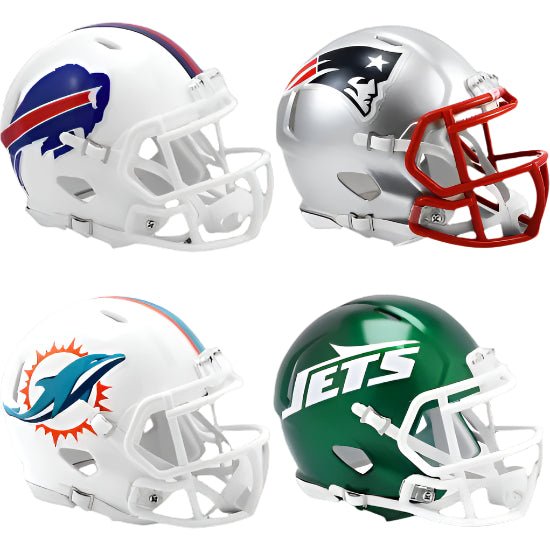 AFC East Riddell SPEED Mini Helmet Set