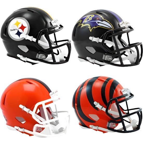 AFC North Riddell SPEED Mini Helmet Set