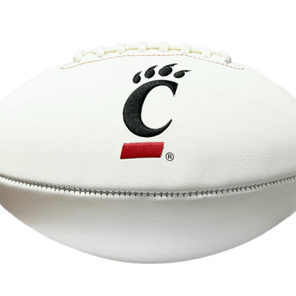 Cincinnati Bearcats Rawlings Jarden Sports NCAA Signature Autograph White Panel Football - Deflated