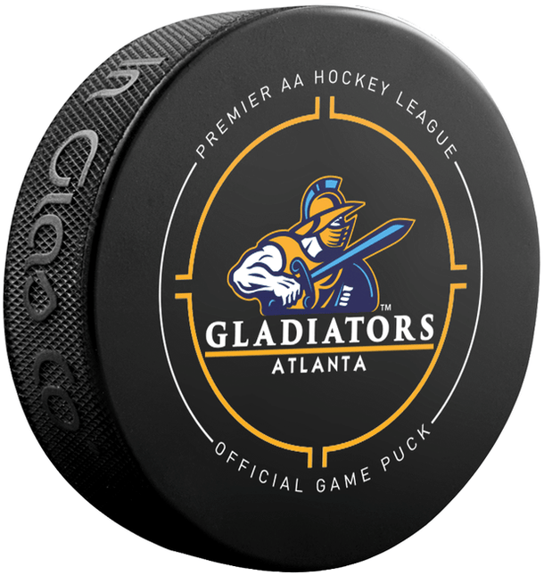 Atlanta Gladiators ECHL Premier AA Ice Hockey Team Sher-Wood Official Game Puck