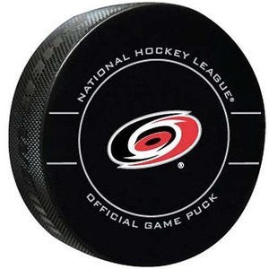 Carolina Hurricanes 2010-2012 Throwback NHL Team Sher-Wood Official Ice Hockey Game Puck IN CARDBOARD HOLDER