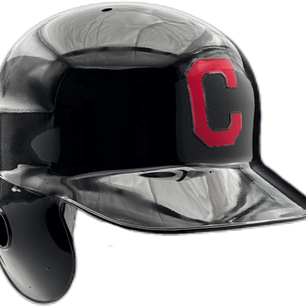 Cleveland Indians C Logo Rawlings Full Size Authentic Left Handed Batting Helmet - Right Flap Regular