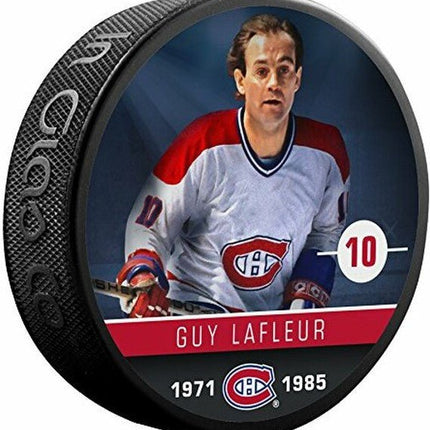 Guy Lafleur #10 1971-1985 Montreal Canadiens NHL Souvenir Model Hockey Puck