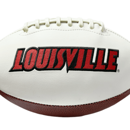 Louisville Cardinals Rawlings Jarden Sports NCAA Signature Autograph White Panel Football - Deflated