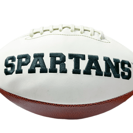 Michigan State Spartans Rawlings Jarden Sports NCAA Signature Autograph White Panel Football - Deflated