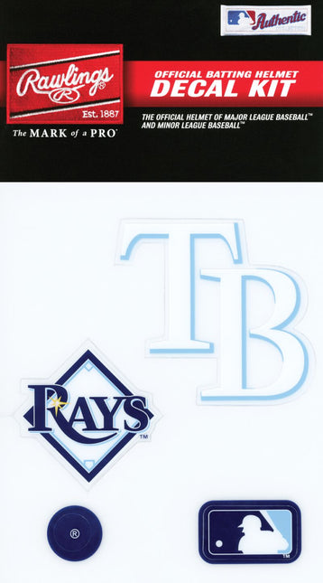 Tampa Bay Rays Rawlings MLB Official Batting Helmet Replica Decal Kit