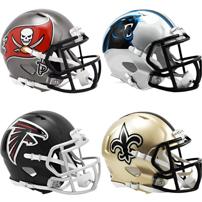 NFC South Riddell SPEED Mini Helmet Set