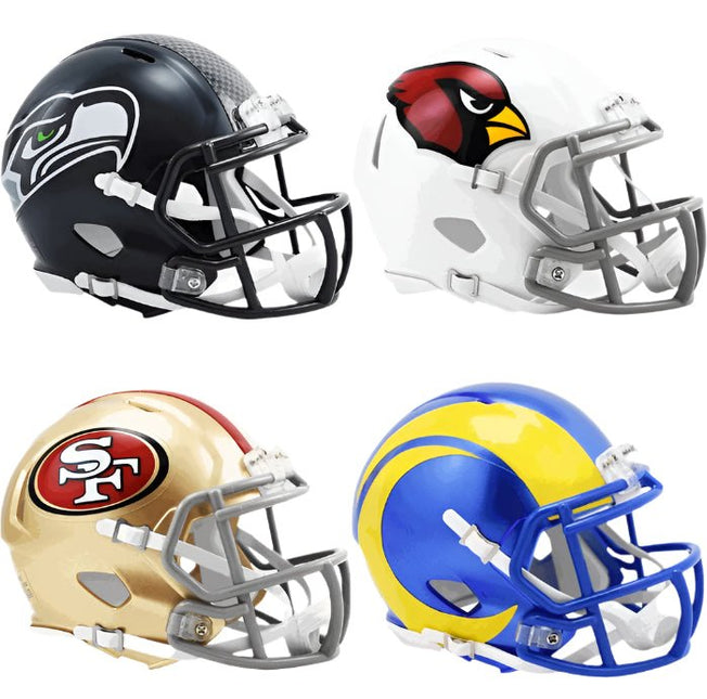 NFC West Riddell SPEED Mini Helmet Set