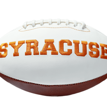 Syracuse Orange Rawlings Jarden Sports NCAA Signature Autograph White Panel Football - Deflated