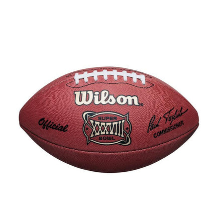 Super Bowl 38 XXXVIII Wilson Official NFL Authentic Game Football Carolina Panthers vs New England Patriots