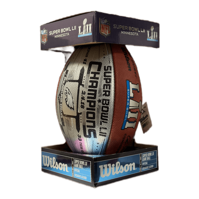 Philadelphia Eagles Super Bowl 52 LII Champions Silver Panel Wilson Official NFL Authentic Game Football