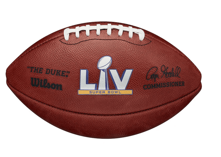 Super Bowl 55 LV Wilson Official NFL Authentic Game Football Tampa Bay Buccaneers vs Kansas City Chiefs