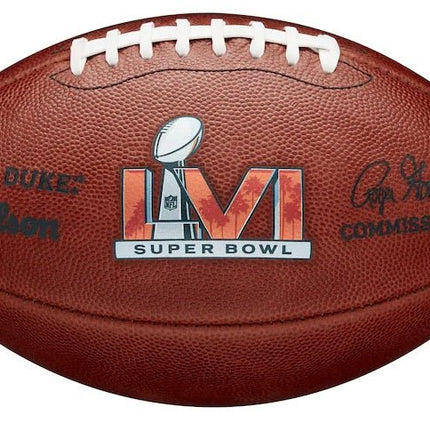 Super Bowl 56 LVI Wilson Official NFL Authentic Game Football Cincinnati Bengals vs Los Angeles Rams