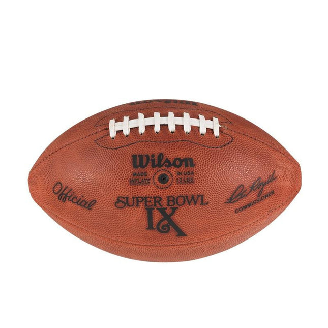 Super Bowl 09 IX Wilson Official NFL Authentic Game Football Pittsburgh Steelers vs Minnesota Vikings