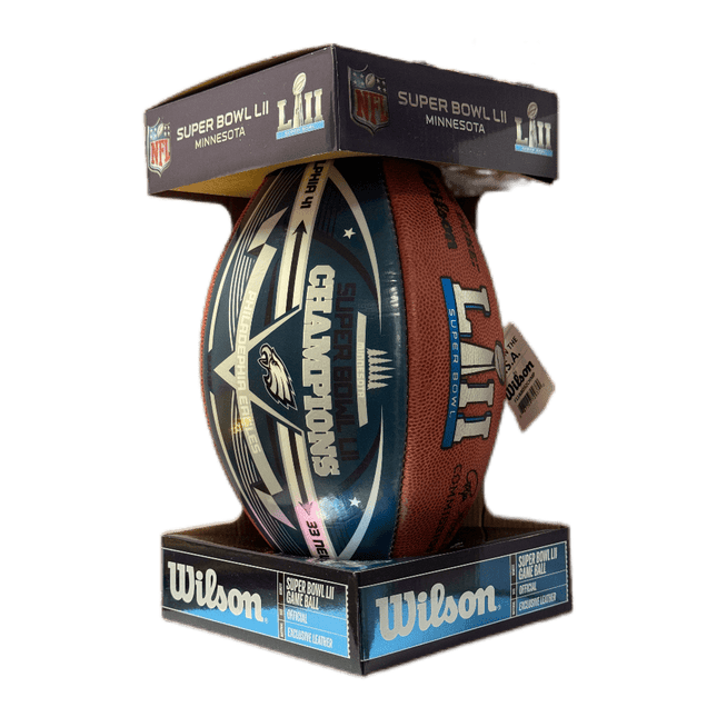 Philadelphia Eagles Super Bowl 52 LII Champions Green Panel Wilson Official NFL Authentic Game Football